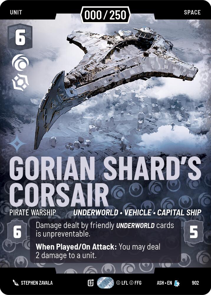 Gorian Shard's Corsair - Pirate Warship (902) (Serialized) (902) [Ashes of the Empire] | Shuffle n Cut Hobbies & Games