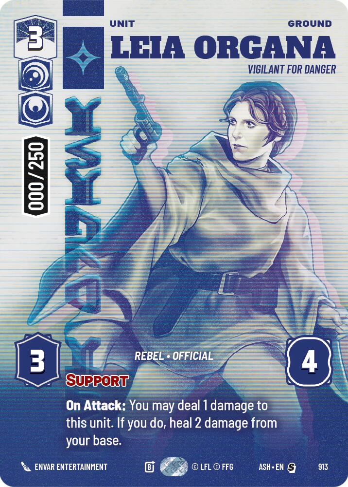 Leia Organa - Vigilant for Danger (913) (Serialized) (913) [Ashes of the Empire] | Shuffle n Cut Hobbies & Games