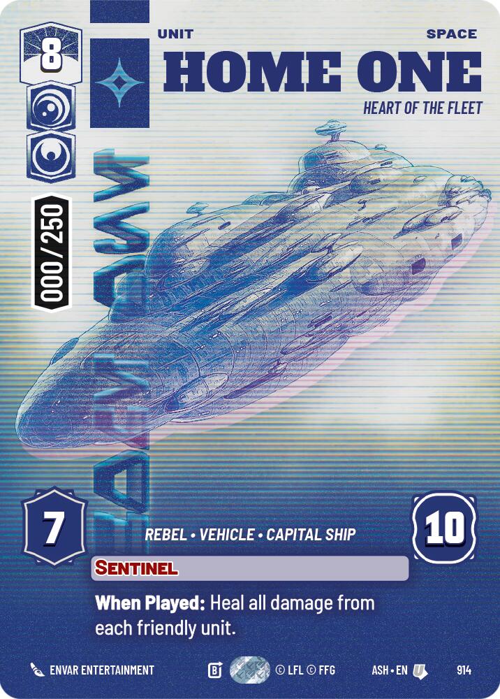 Home One - Heart of the Fleet (914) (Serialized) (914) [Ashes of the Empire] | Shuffle n Cut Hobbies & Games