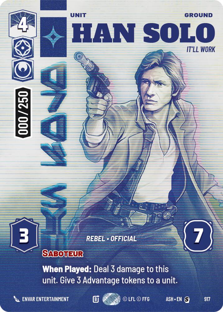 Han Solo - It'll Work (917) (Serialized) (917) [Ashes of the Empire] | Shuffle n Cut Hobbies & Games