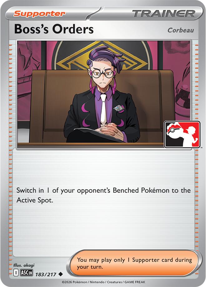 Boss's Orders [Corbeau] (183/217) [Prize Pack Series Nine] | Shuffle n Cut Hobbies & Games