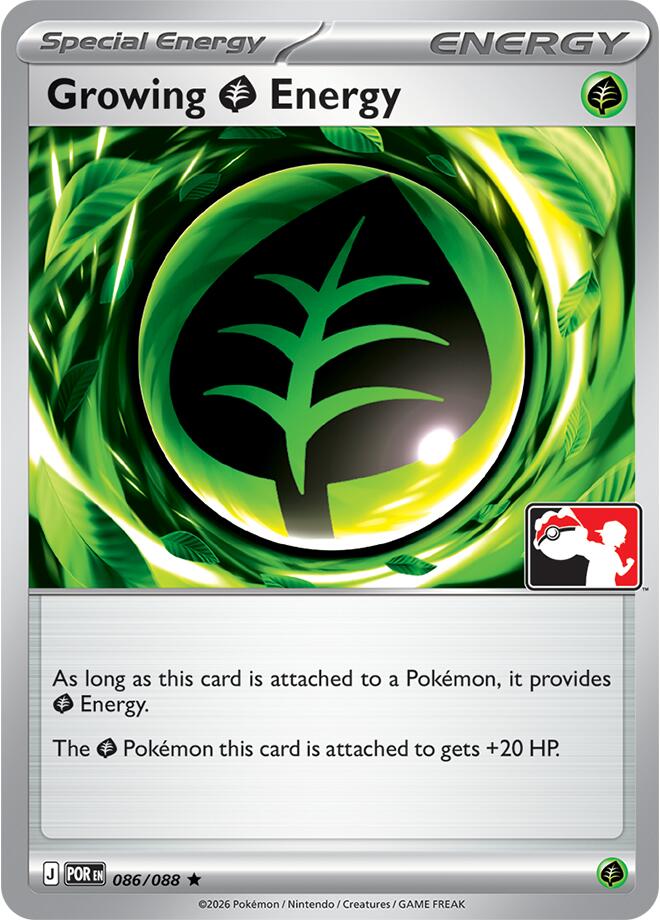 Growing Grass Energy (086/088) [Prize Pack Series Nine] | Shuffle n Cut Hobbies & Games