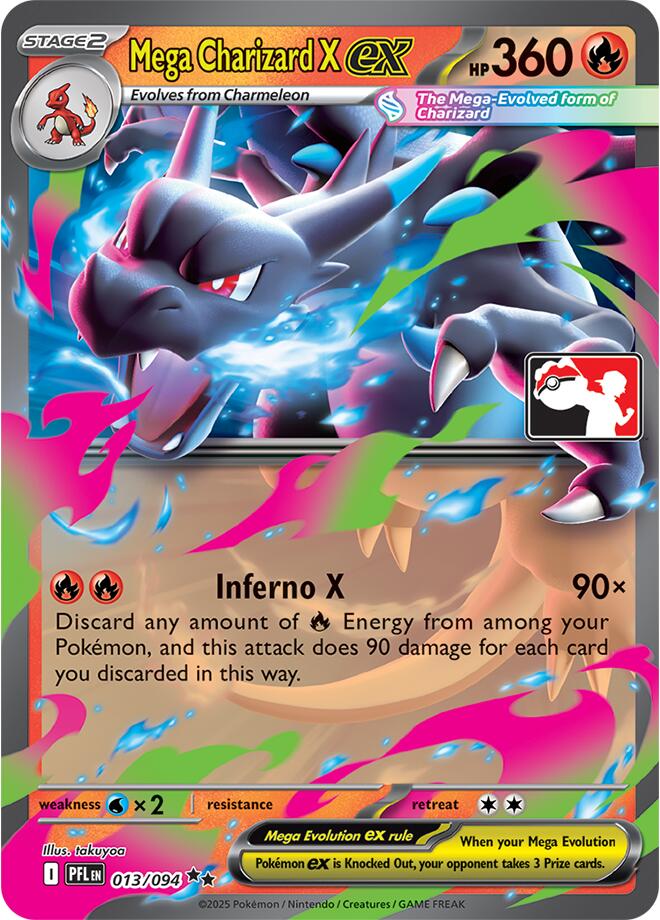 Mega Charizard X ex (013/094) [Prize Pack Series Nine] | Shuffle n Cut Hobbies & Games