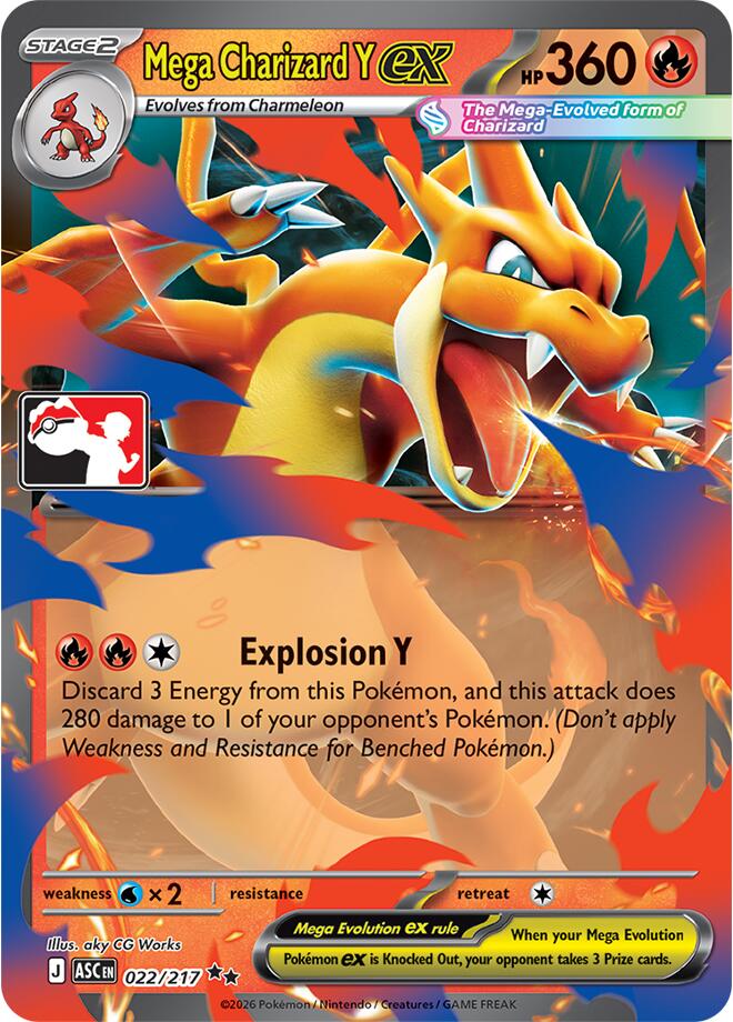Mega Charizard Y ex (022/217) [Prize Pack Series Nine] | Shuffle n Cut Hobbies & Games