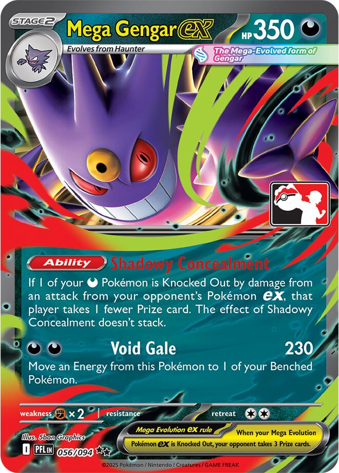 Mega Gengar ex (056/094) [Prize Pack Series Nine] | Shuffle n Cut Hobbies & Games
