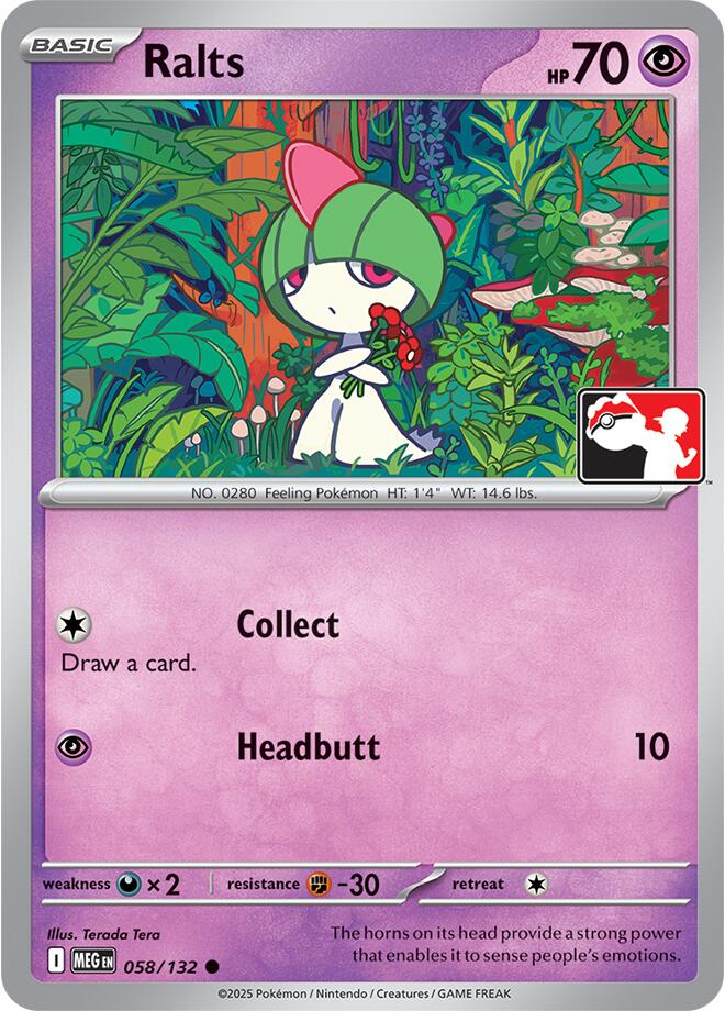 Ralts (058/132) [Prize Pack Series Nine] | Shuffle n Cut Hobbies & Games