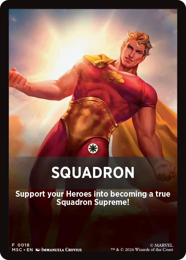 Squandron Theme Card [Marvel Super Heroes Commander] | Shuffle n Cut Hobbies & Games