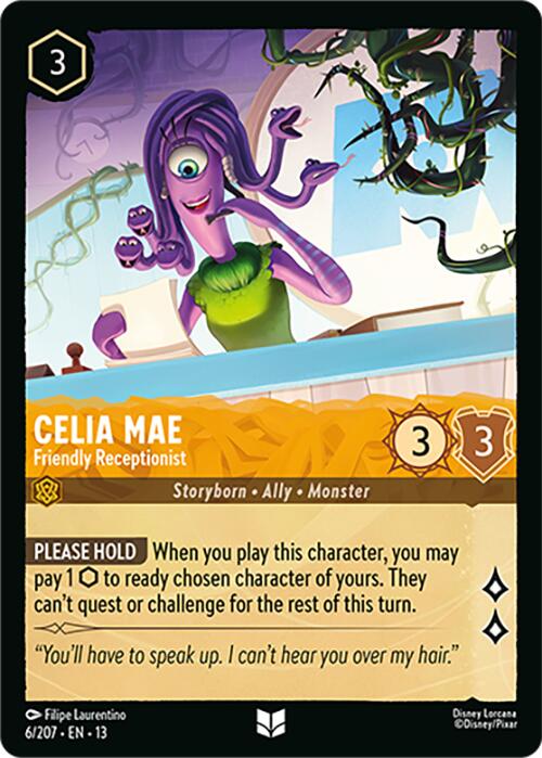 Celia Mae - Friendly Receptionist (6/207) [Attack of the Vine!] | Shuffle n Cut Hobbies & Games