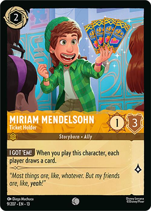 Miriam Mendelsohn - Ticket Holder (9/207) [Attack of the Vine!] | Shuffle n Cut Hobbies & Games