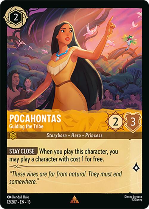 Pocahontas - Guiding the Tribe (12/207) [Attack of the Vine!] | Shuffle n Cut Hobbies & Games