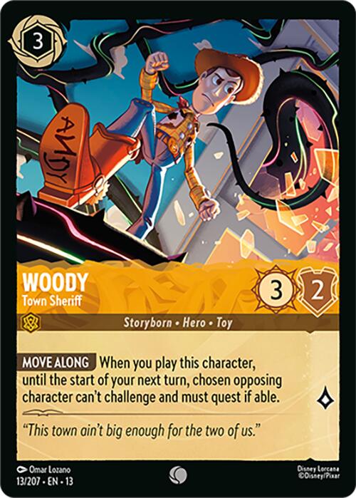 Woody - Town Sheriff (13/207) [Attack of the Vine!] | Shuffle n Cut Hobbies & Games