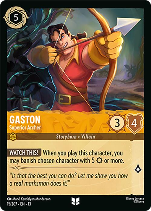 Gaston - Superior Archer (15/207) [Attack of the Vine!] | Shuffle n Cut Hobbies & Games