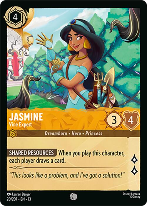 Jasmine - Vine Expert (20/207) [Attack of the Vine!] | Shuffle n Cut Hobbies & Games