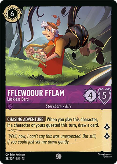 Fflewddur Fflam - Luckless Bard (38/207) [Attack of the Vine!] | Shuffle n Cut Hobbies & Games