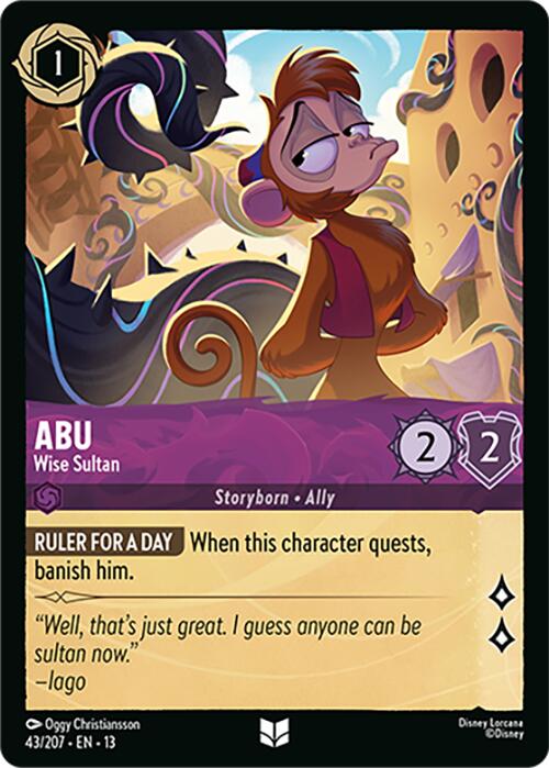 Abu - Wise Sultan (43/207) [Attack of the Vine!] | Shuffle n Cut Hobbies & Games