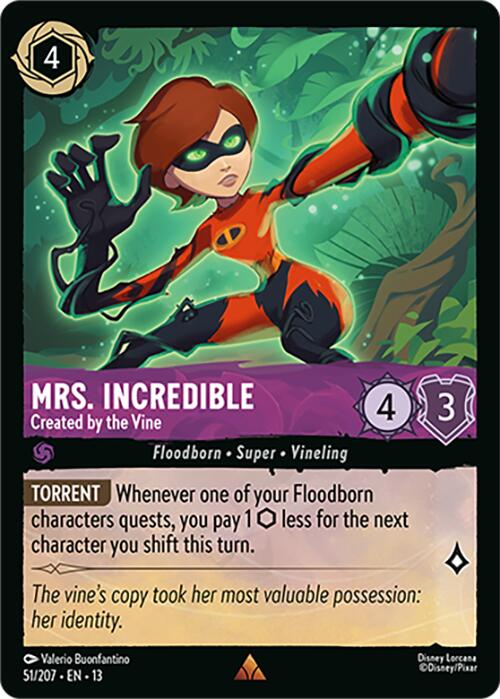 Mrs. Incredible - Created by the Vine (51/207) [Attack of the Vine!] | Shuffle n Cut Hobbies & Games