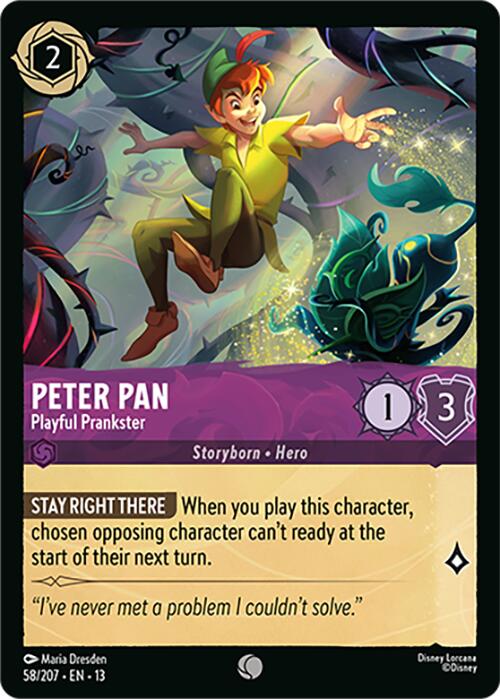 Peter Pan - Playful Prankster (58/207) [Attack of the Vine!] | Shuffle n Cut Hobbies & Games