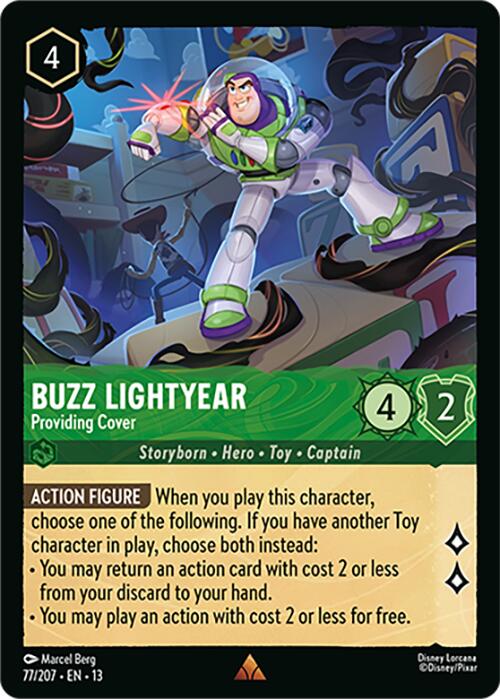 Buzz Lightyear - Providing Cover (77/207) [Attack of the Vine!] | Shuffle n Cut Hobbies & Games
