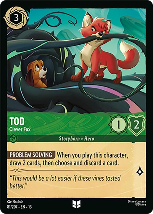 Tod - Clever Fox (81/207) [Attack of the Vine!] | Shuffle n Cut Hobbies & Games