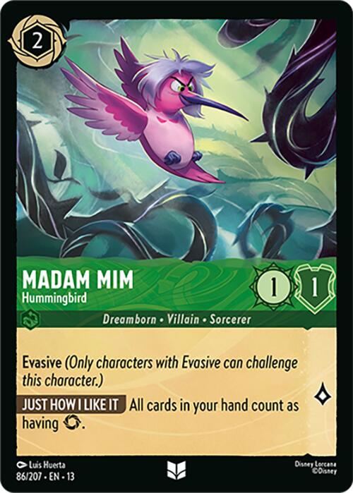 Madam Mim - Hummingbird (86/207) [Attack of the Vine!] | Shuffle n Cut Hobbies & Games