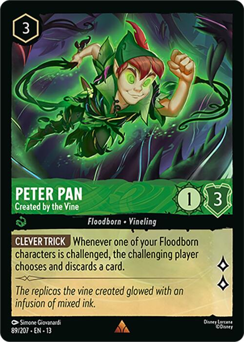 Peter Pan - Created by the Vine (89/207) [Attack of the Vine!] | Shuffle n Cut Hobbies & Games