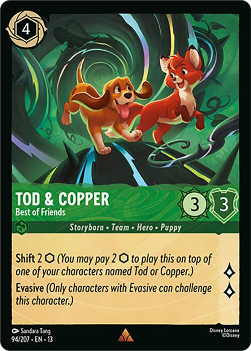 Tod & Copper - Best of Friends (94/207) [Attack of the Vine!] | Shuffle n Cut Hobbies & Games