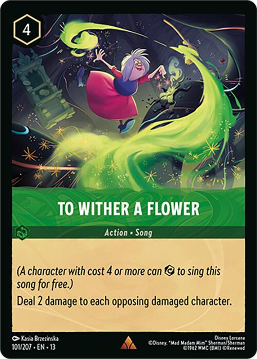 To Wither a Flower (101/207) [Attack of the Vine!] | Shuffle n Cut Hobbies & Games