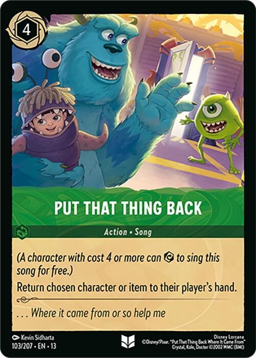 Put That Thing Back (103/207) [Attack of the Vine!] | Shuffle n Cut Hobbies & Games
