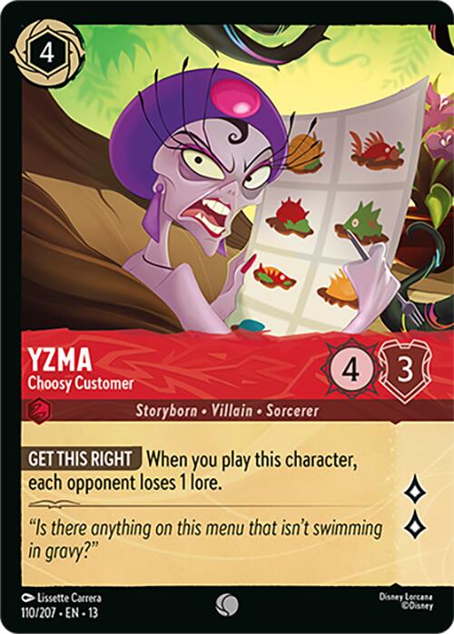 Yzma - Choosy Customer (Foil) (110/204) [Attack of the Vine!] | Shuffle n Cut Hobbies & Games