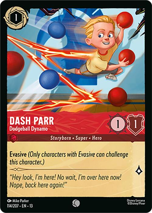 Dash Parr - Dodgeball Dynamo (114/207) [Attack of the Vine!] | Shuffle n Cut Hobbies & Games
