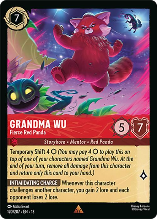 Grandma Wu - Fierce Red Panda (120/207) [Attack of the Vine!] | Shuffle n Cut Hobbies & Games