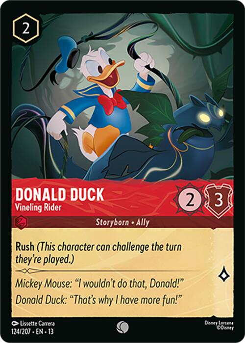 Donald Duck - Vineling Rider (124/207) [Attack of the Vine!] | Shuffle n Cut Hobbies & Games