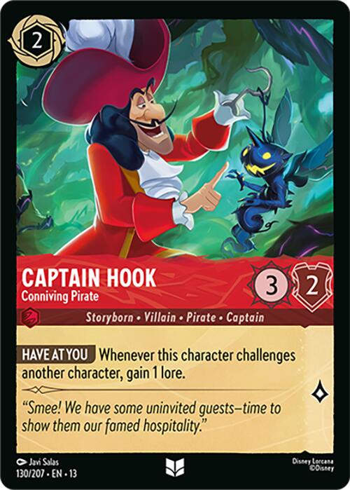 Captain Hook - Conniving Pirate (130/207) [Attack of the Vine!] | Shuffle n Cut Hobbies & Games