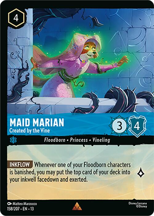 Maid Marian - Created by the Vine (Foil) (158/204) [Attack of the Vine!] | Shuffle n Cut Hobbies & Games