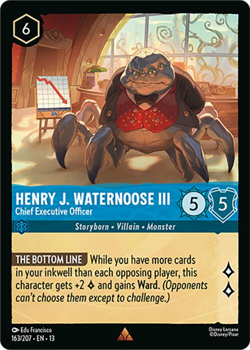 Henry J. Waternoose III - Chief Executive Officer (163/207) [Attack of the Vine!] | Shuffle n Cut Hobbies & Games
