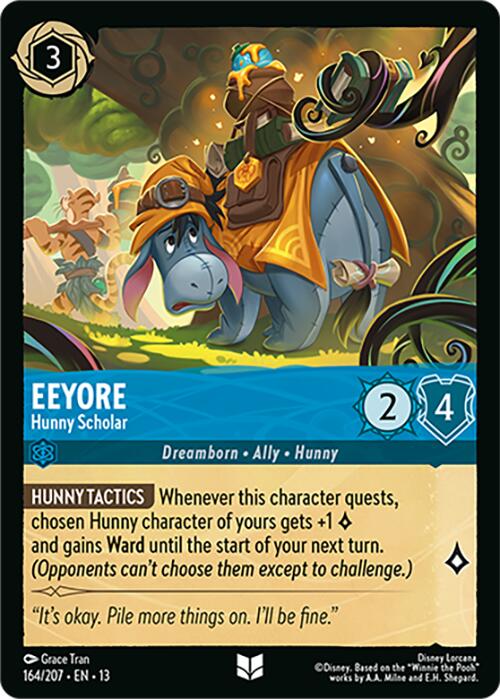 Eeyore - Hunny Scholar (164/207) [Attack of the Vine!] | Shuffle n Cut Hobbies & Games