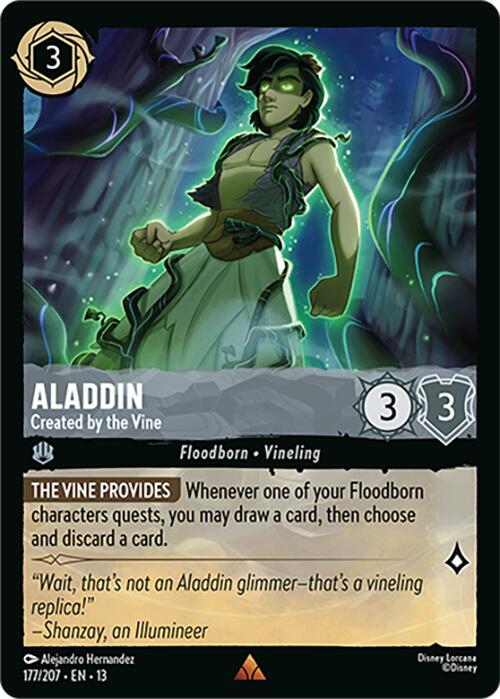 Aladdin - Created by the Vine (177/207) [Attack of the Vine!] | Shuffle n Cut Hobbies & Games