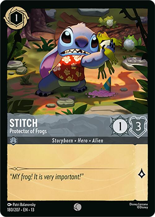 Stitch - Protector of Frogs (180/207) [Attack of the Vine!] | Shuffle n Cut Hobbies & Games