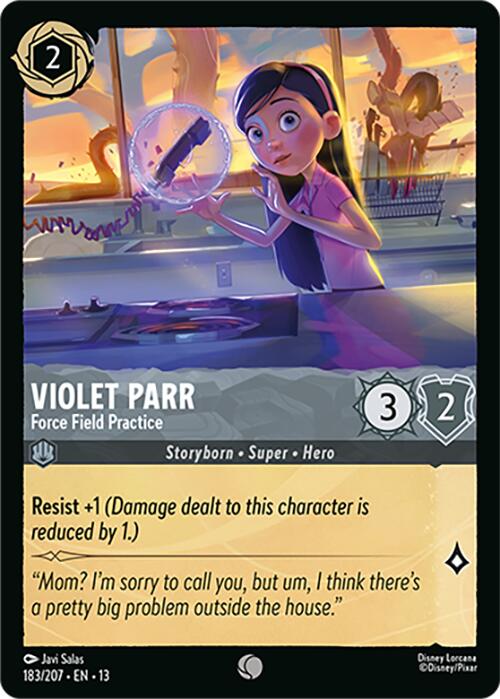 Violet Parr - Force Field Practice (183/207) [Attack of the Vine!] | Shuffle n Cut Hobbies & Games