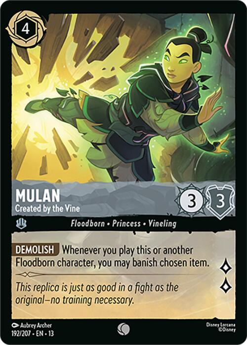 Mulan - Created by the Vine (192/207) [Attack of the Vine!] | Shuffle n Cut Hobbies & Games