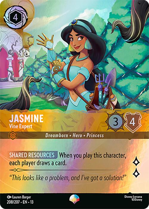 Jasmine - Vine Expert (Epic) (208/204) [Attack of the Vine!] | Shuffle n Cut Hobbies & Games