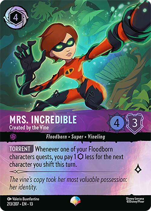 Mrs. Incredible - Created by the Vine (Epic) (213/204) [Attack of the Vine!] | Shuffle n Cut Hobbies & Games