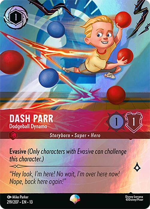 Dash Parr - Dodgeball Dynamo (Epic) (219/204) [Attack of the Vine!] | Shuffle n Cut Hobbies & Games