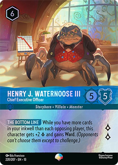 Henry J. Waternoose III - Chief Executive Officer (Epic) (220/204) [Attack of the Vine!] | Shuffle n Cut Hobbies & Games