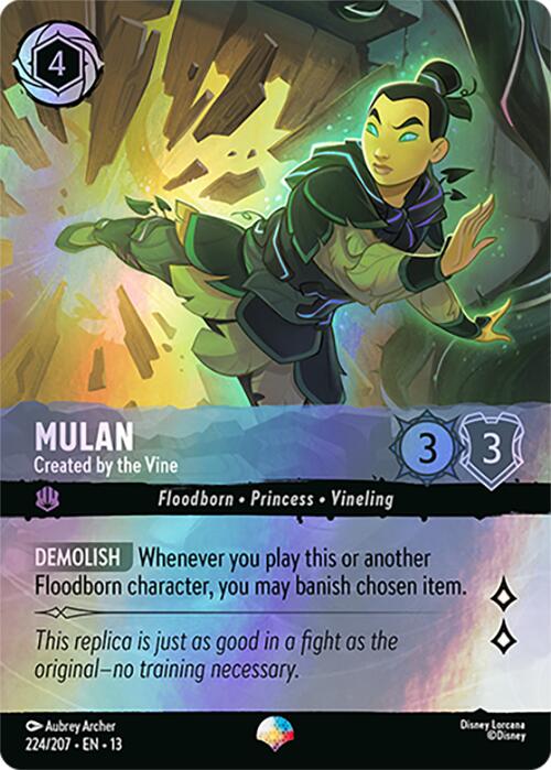 Mulan - Created by the Vine (Epic) (224/204) [Attack of the Vine!] | Shuffle n Cut Hobbies & Games