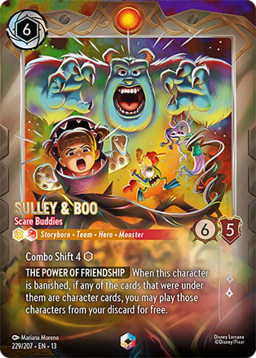 Sulley & Boo - Scare Buddies (Enchanted) (229/204) [Attack of the Vine!] | Shuffle n Cut Hobbies & Games