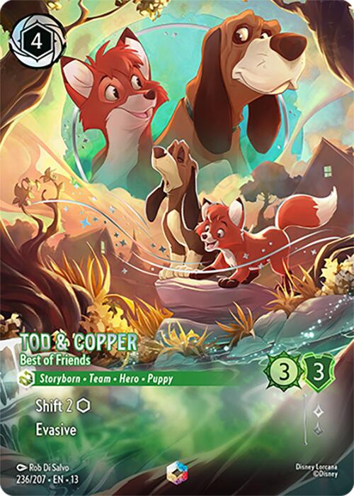 Tod & Copper - Best of Friends (Enchanted) (236/204) [Attack of the Vine!] | Shuffle n Cut Hobbies & Games