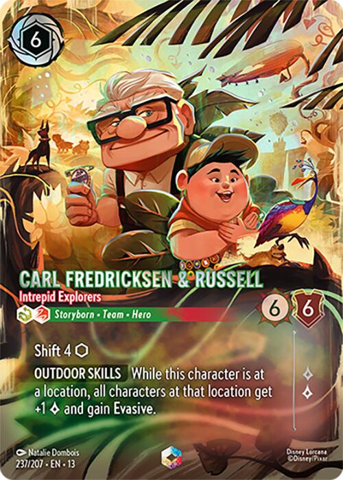 Carl Fredricksen & Russell - Intrepid Explorers (Enchanted) (237/204) [Attack of the Vine!] | Shuffle n Cut Hobbies & Games