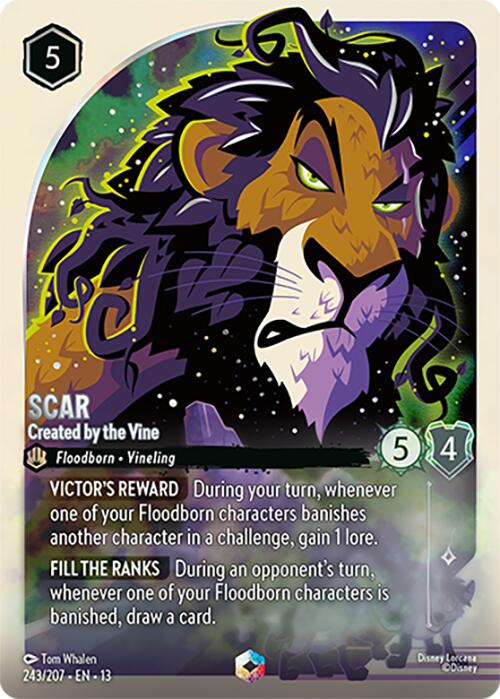 Scar - Created by the Vine (Enchanted) (243/204) [Attack of the Vine!] | Shuffle n Cut Hobbies & Games