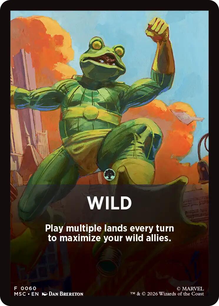 Wild Theme Card [Marvel Super Heroes Commander] | Shuffle n Cut Hobbies & Games
